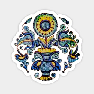 Ukraine folk flower design Magnet