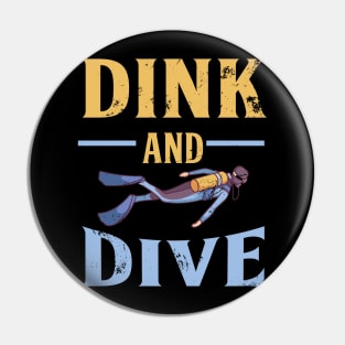 Funny Scuba Diving Under Water Dive Diver Ocean Pin