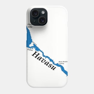 Lake Havasu Map Phone Case