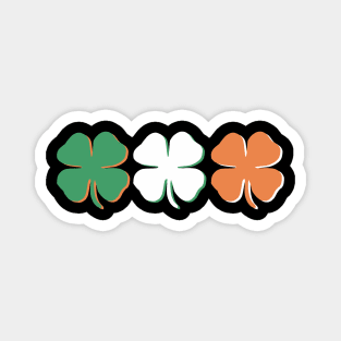 St. Patrick's Day Irish American Flag Shirt Shamrock Magnet