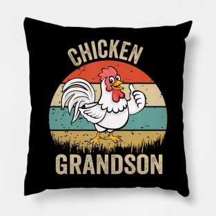 Chicken Grandson - Chicken Owner Lover Farming Farm Pillow