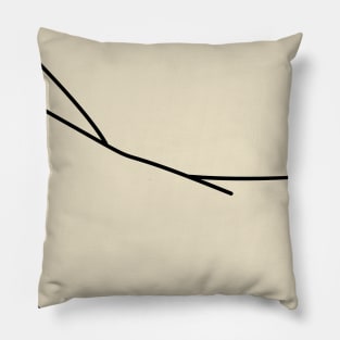 Abstract Buttock and Body Line Art Pillow