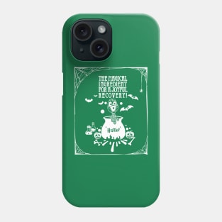 mental health Awareness green ribbon Humor the magical ingredient for a joyful recovery Halloween Phone Case