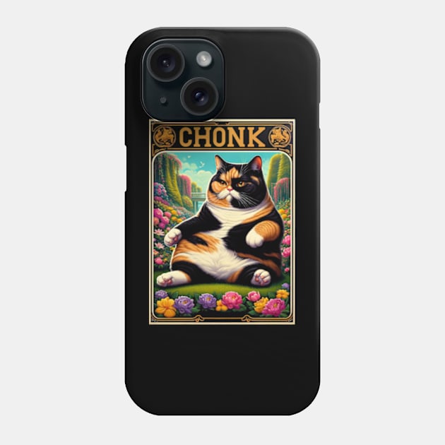 Chonk Cuddly Fluffball Fiesta Big Boned Cat Art Phone Case by BoazBerendse insect