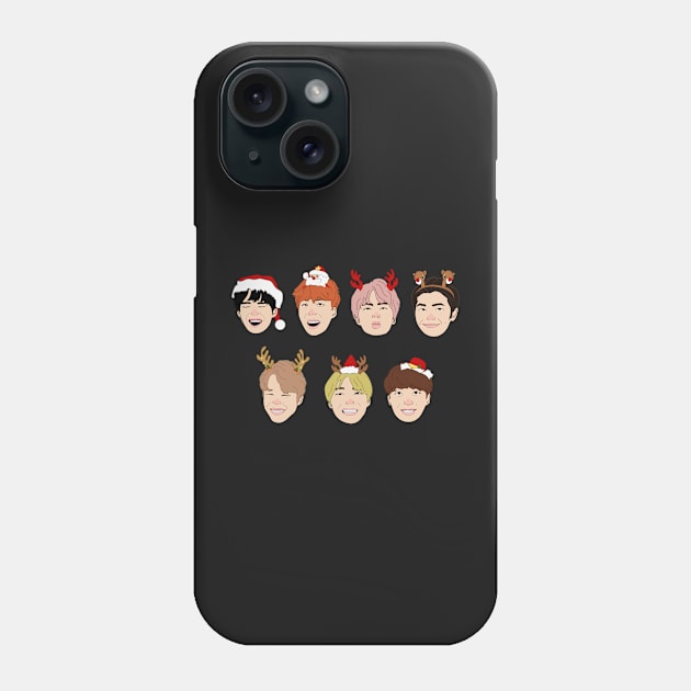 Holidays with BTS Phone Case by maryeaahh