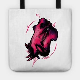 Hungry Hippo Skull Tote