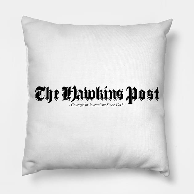 The Hawkins Post Pillow by familiaritees