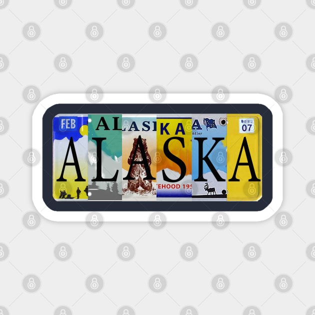 Alaska License Plates Magnet by stermitkermit