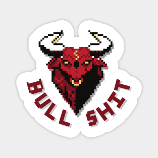 BULL SHIT 8bit art Magnet