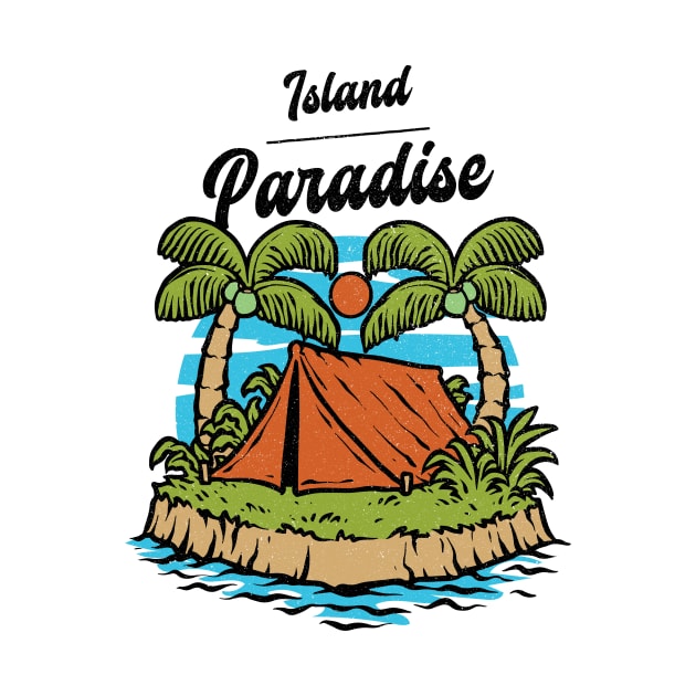 Island Paradise Tropical by Tip Top Tee's