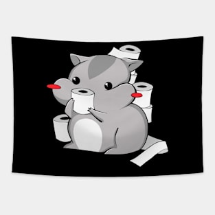 Hamster toiletpaper corona Tapestry