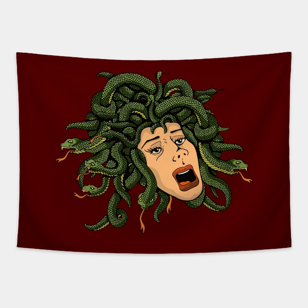 Head of Medusa Tapestry by sifis