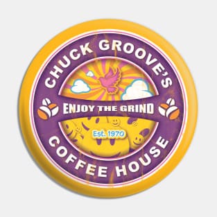 Legendary Chuck Groove's Coffee House Pin