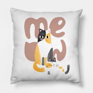 Calico Cats Pillow