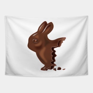 half eaten chocolate Easter bunny Tapestry