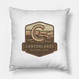 Canyonlands National Park Abstract Emblem Pillow