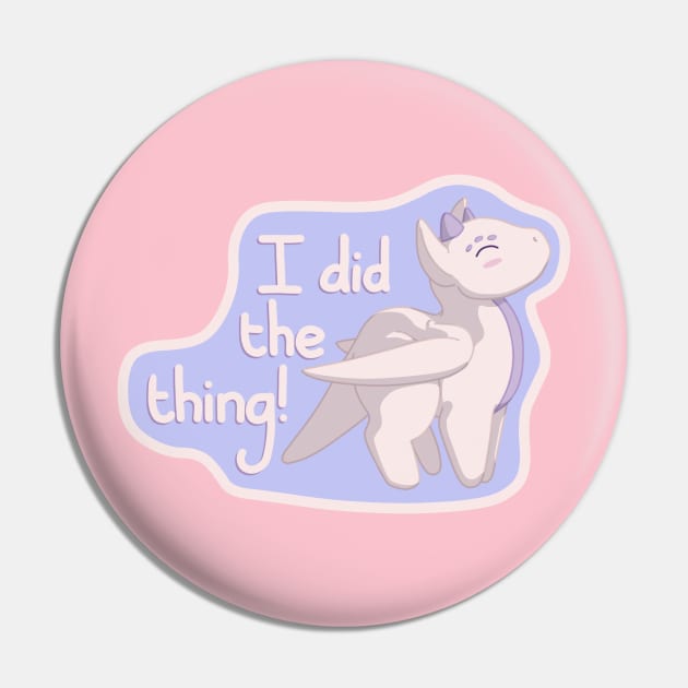 I did the thing! Cream Dragon Pin by Anathar