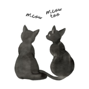 Black cats, meow T-Shirt