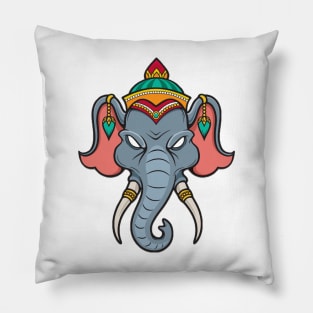 Indian elephant Pillow