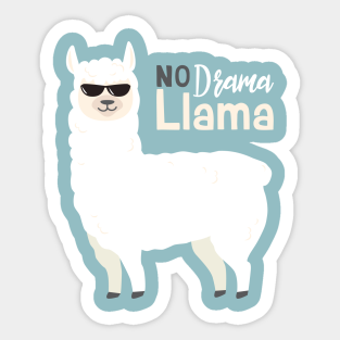 No Drama Llama Stickers Teepublic