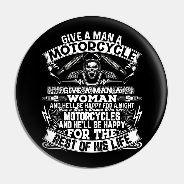 Biker Pin by UniqueWorld