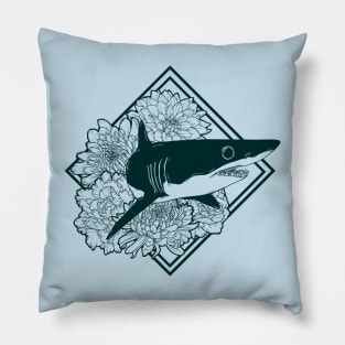 Floral Shark Pillow