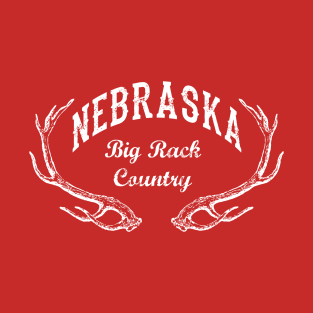 Nebraska Big Rack Country T-shirt by Corn Coast T-Shirt