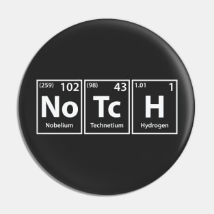 Notch (No-Tc-H) Periodic Elements Spelling Pin