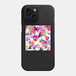 Colorful leaves pattern Phone Case