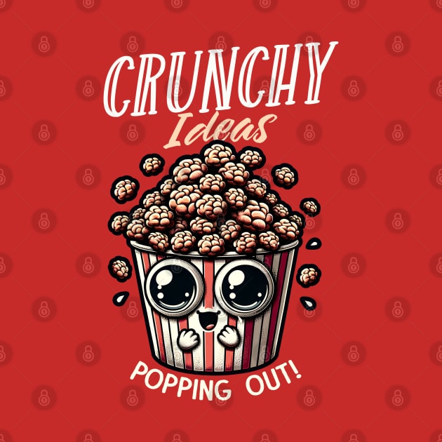 Crunchy Ideas Popcorn Brain by NameOnShirt