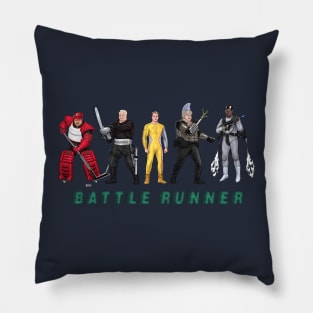 Battle Runner - The Running Man Japanese Title Tribute Tee Pillow