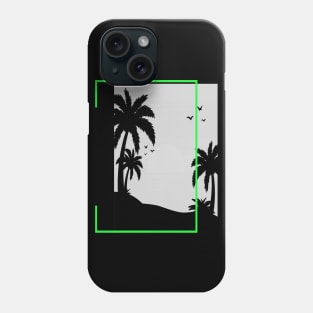 Palm Beach Retro with Palm Trees Phone Case