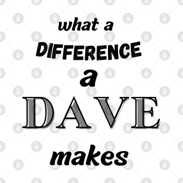 what a difference a Dave makes by Love My..