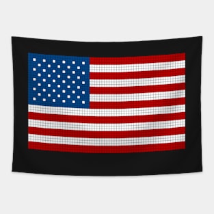 8 bit Stars and Stripes Tapestry