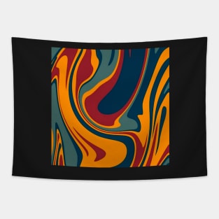 Dark blue, yellow and red Inkscape Tapestry