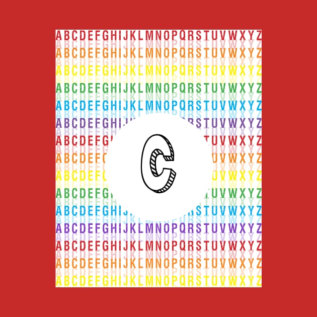 Letter C - Alphabet - Rainbow by Girona