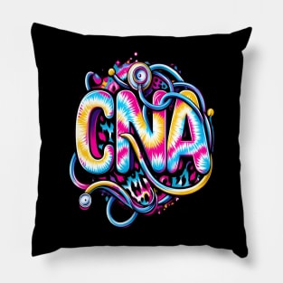 Tie Dye PCA Cute Nurse Day CNA RN Nurse Week Nursing Pillow