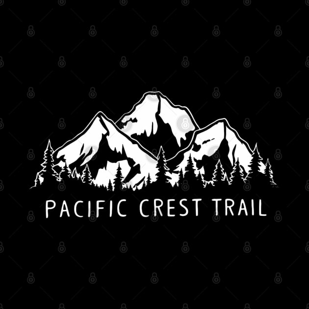 Pacific crest trail,hiking lover black by SimpleInk