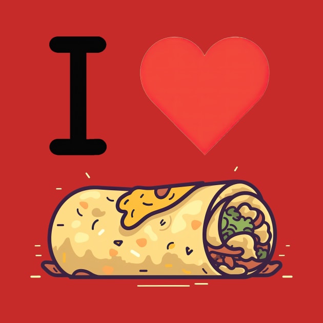 I Love Burritos by Testes123