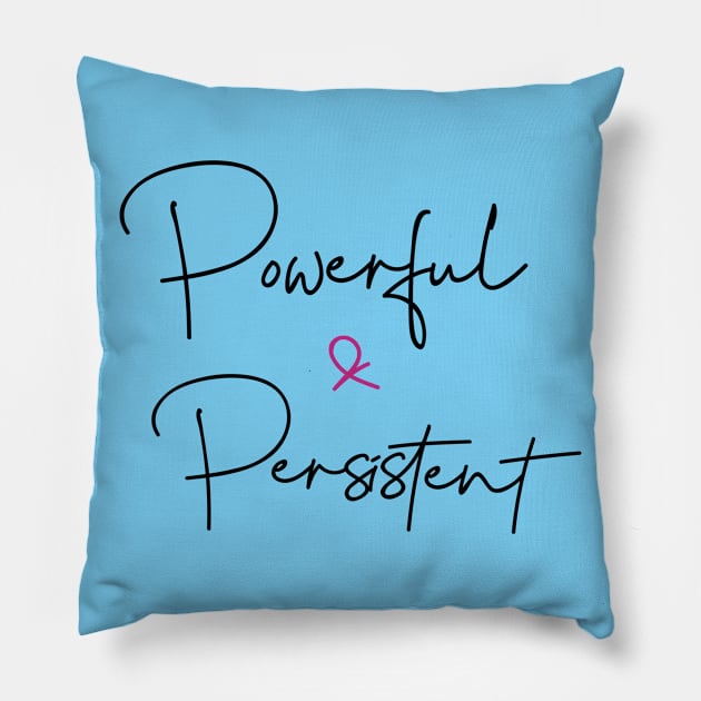 Workout Motivation | Powerful and persistent Pillow by GymLife.MyLife