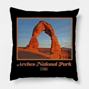 Arches National Park - Utah - scenic landscape, red rocks, southwestern nature Pillow