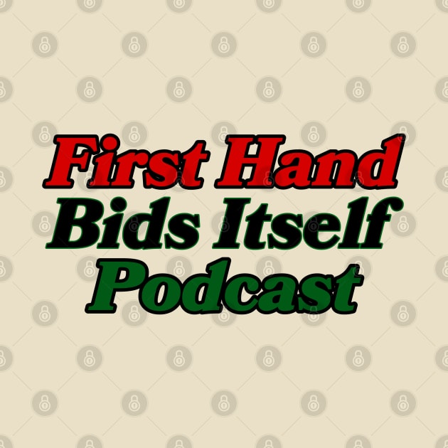 “Red,Black, and Green Cards” by First Hand Bids 