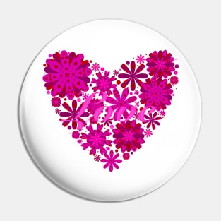 Love Me Floral Pin