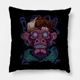 Fashion Monkey street art Pillow