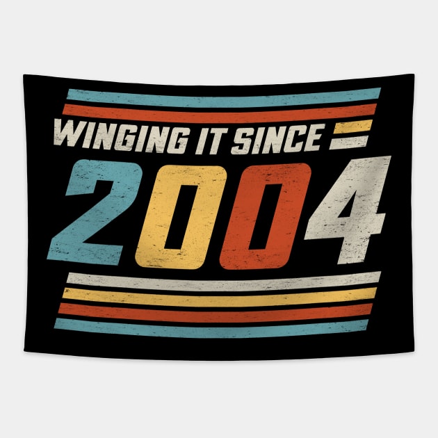 Winging It Since 2004 - Funny 20th Birthday Tapestry by TwistedCharm