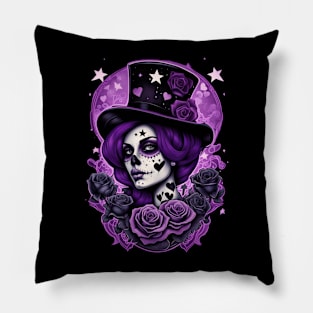 Calavera Morada - 08 Pillow