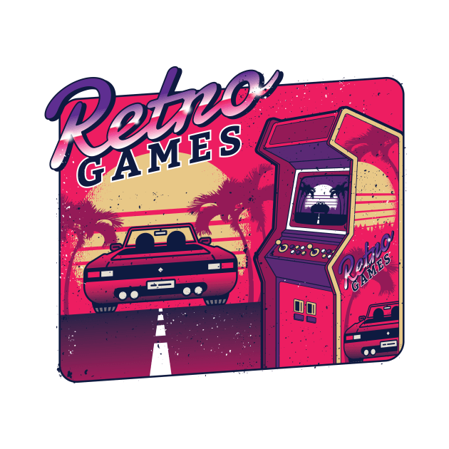 Retro Gaming Arcade Desgin by LR_Collections