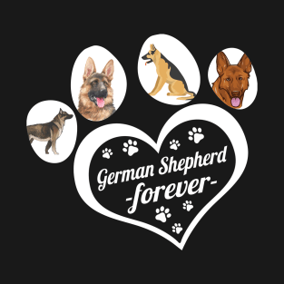 German Shepherd forever dog lover T-Shirt