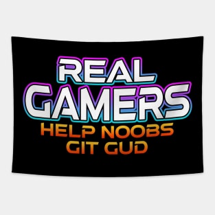 Real Gamers Help Noobs Tapestry