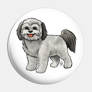 Dog - Shih Poo - Gray Pin